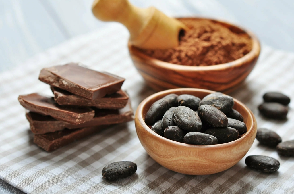 Cocoa beans and chocolate for VOC emission test