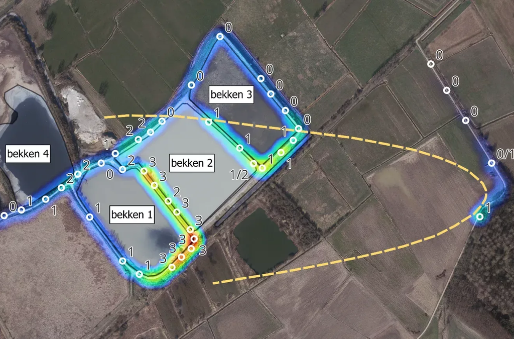 Geographic mapping with e-nose