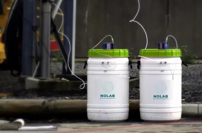 Prélèvement d’échantillons de l’air de traitement selon la méthode du poumon et des sacs à gaz